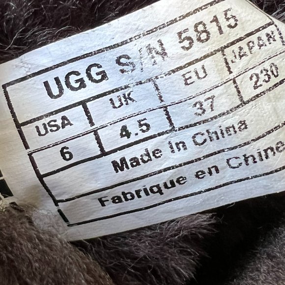 UGG® Australia Women's Classic Tall Sheepskin Boots Dark Chocolate Brown Size 6 - Picture 8 of 13